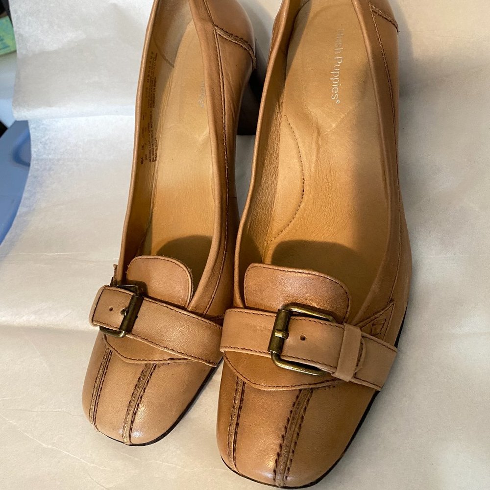 Lk New Hush Puppies sz 9 ~Tan Leather - Picture 14 of 14